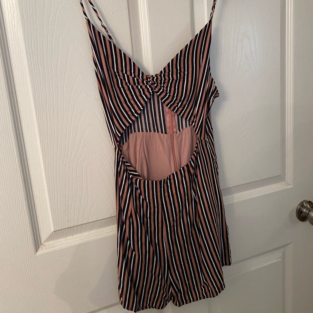 Romper with front cut out
